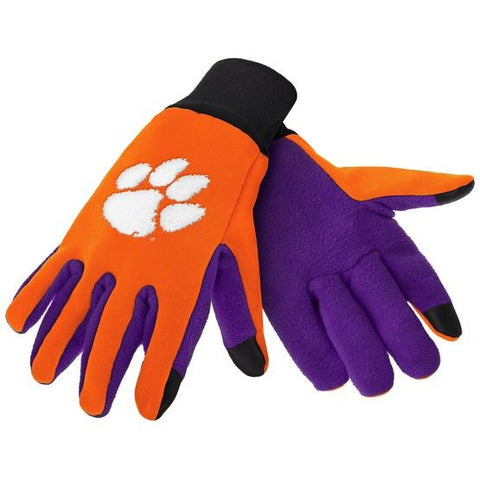 Clemson Tigers Color Texting Gloves