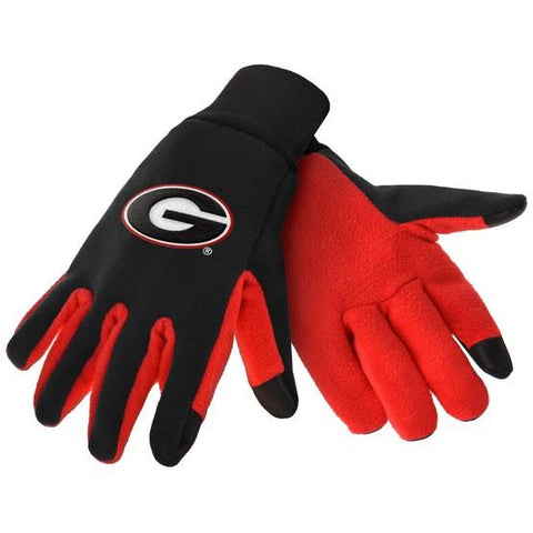 Georgia Bulldogs Color Texting Gloves