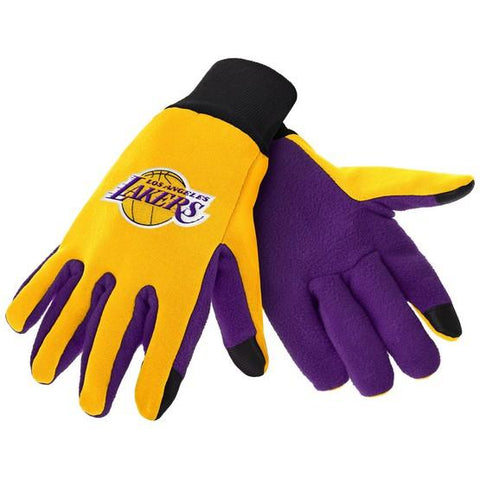 Los Angeles Lakers Color Texting Gloves