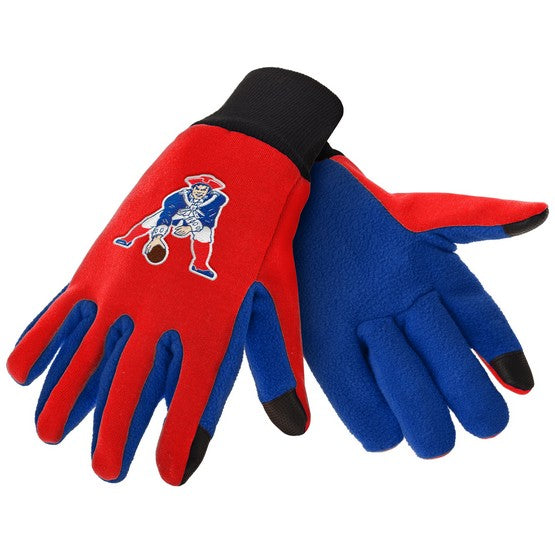 New England Patriots Retro Color Texting Gloves