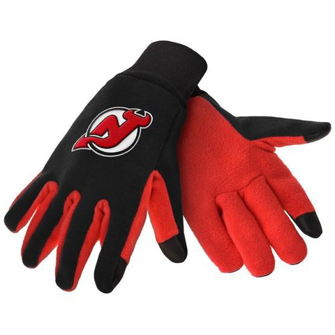 New Jersey Devils Color Texting Gloves