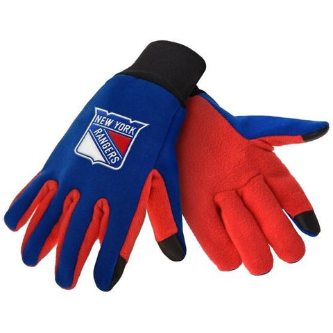 New York Rangers Color Texting Gloves