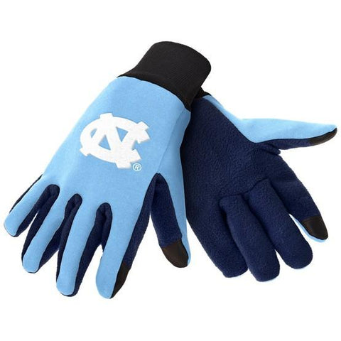North Carolina Tar Heels Color Texting Gloves