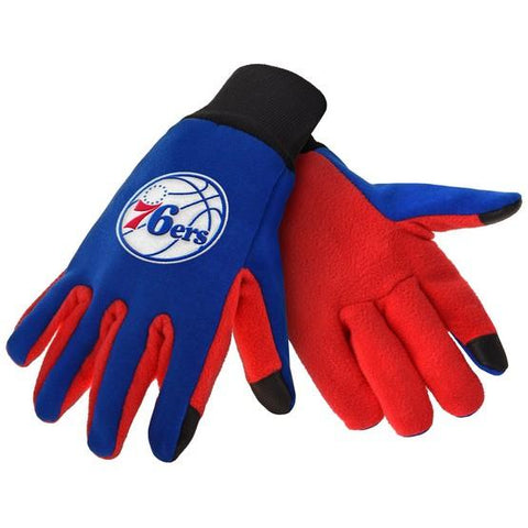 Philadelphia 76ers Color Texting Gloves