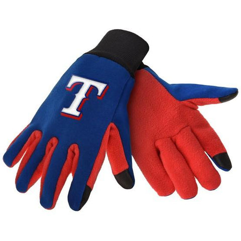 Texas Rangers Color Texting Gloves