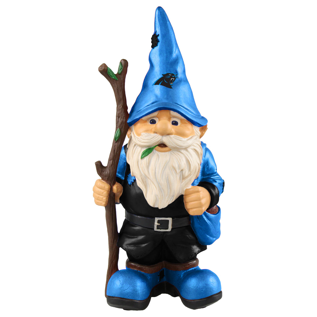 Carolina Panthers Gnome Holding Walking Stick