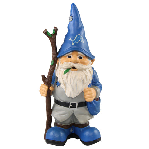 Detroit Lions Gnome Holding Walking Stick