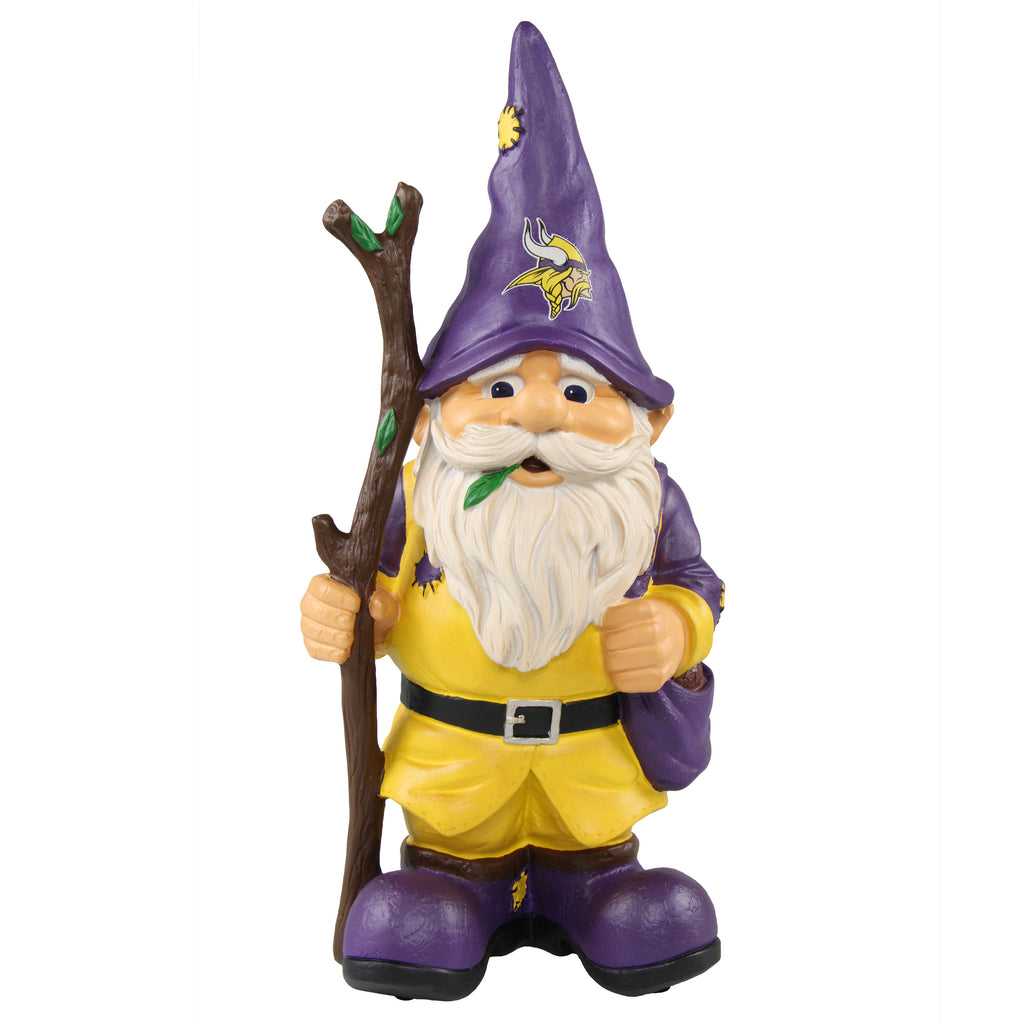 Minnesota Vikings Gnome Holding Walking Stick