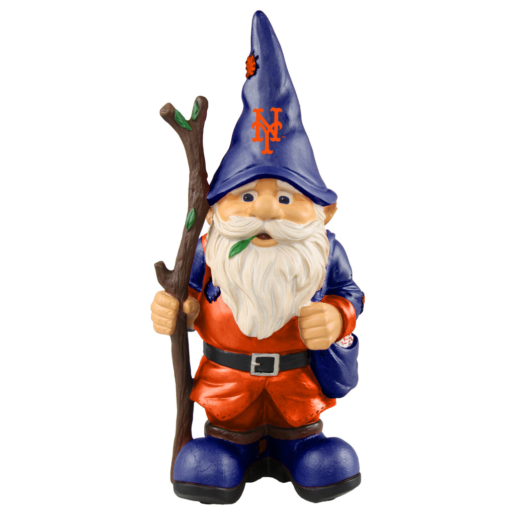 New York Mets Gnome Holding Walking Stick