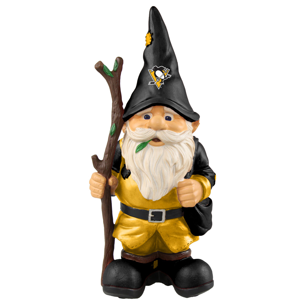Pittsburgh Penguins Gnome Holding Walking Stick