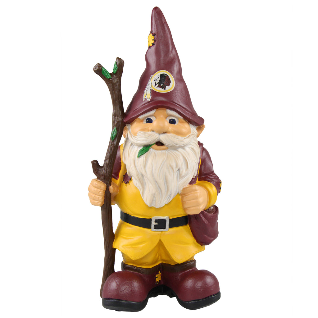 Washington Redskins Gnome Holding Walking Stick