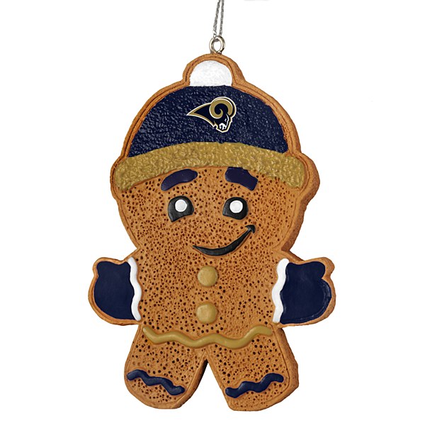 Los Angeles Rams Gingerbread Man Ornament