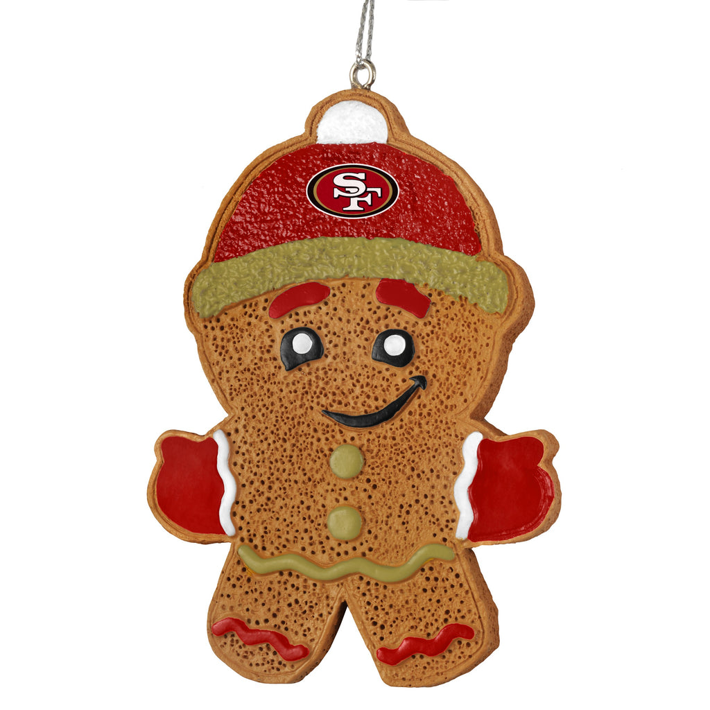 San Francisco 49ers Gingerbread Man Ornament