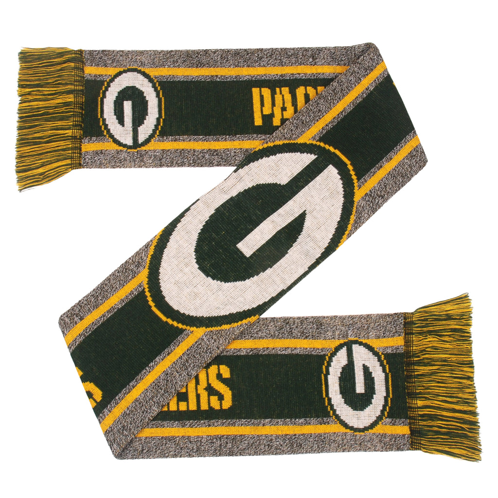 Green Bay Packers Gray Big Logo Scarf