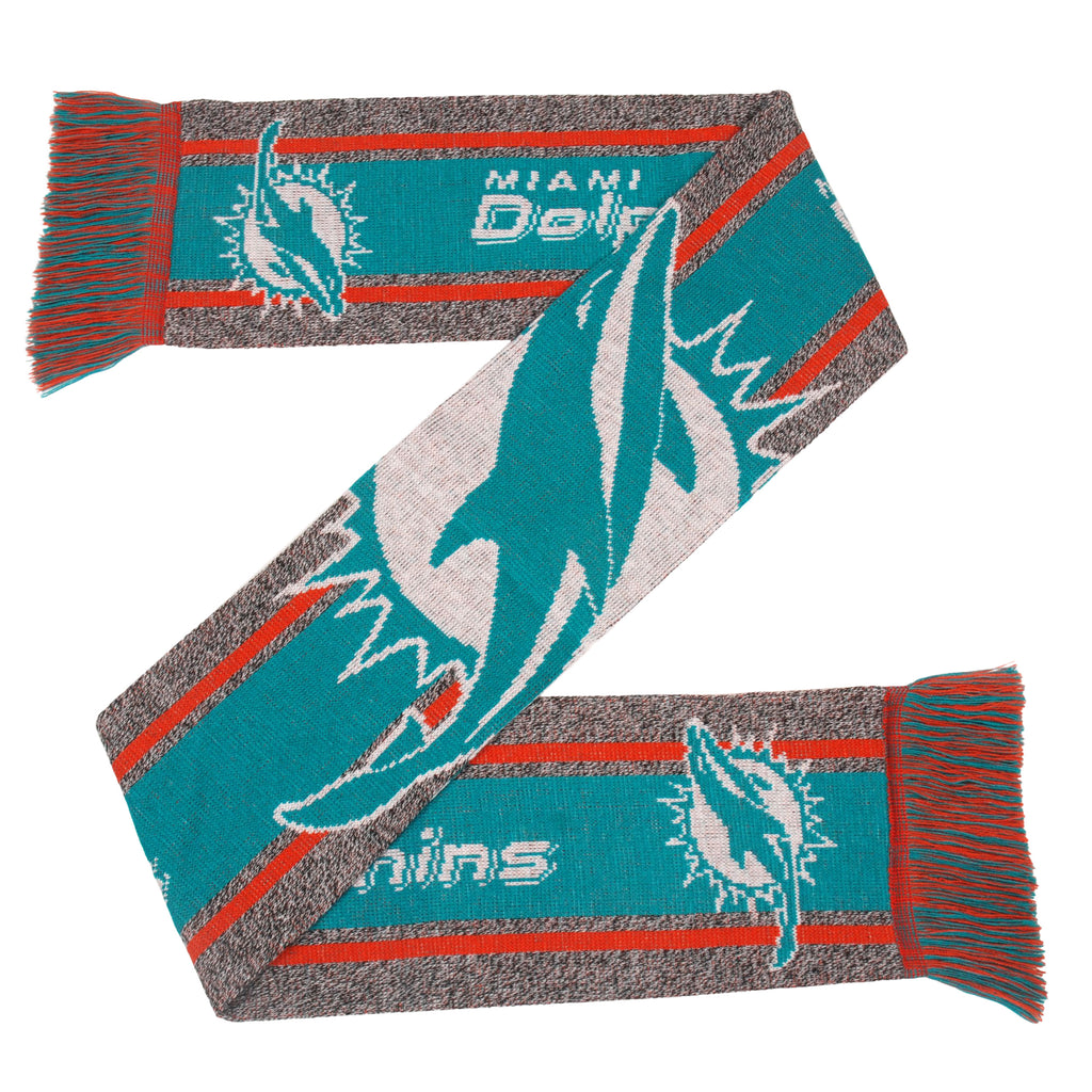 Miami Dolphins Gray Big Logo Scarf