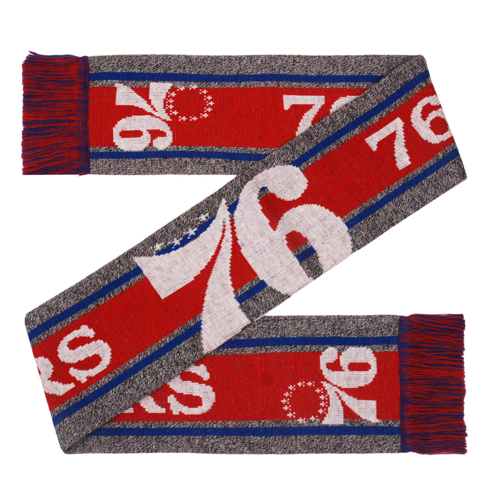 Philadelphia 76ers Gray Big Logo Scarf