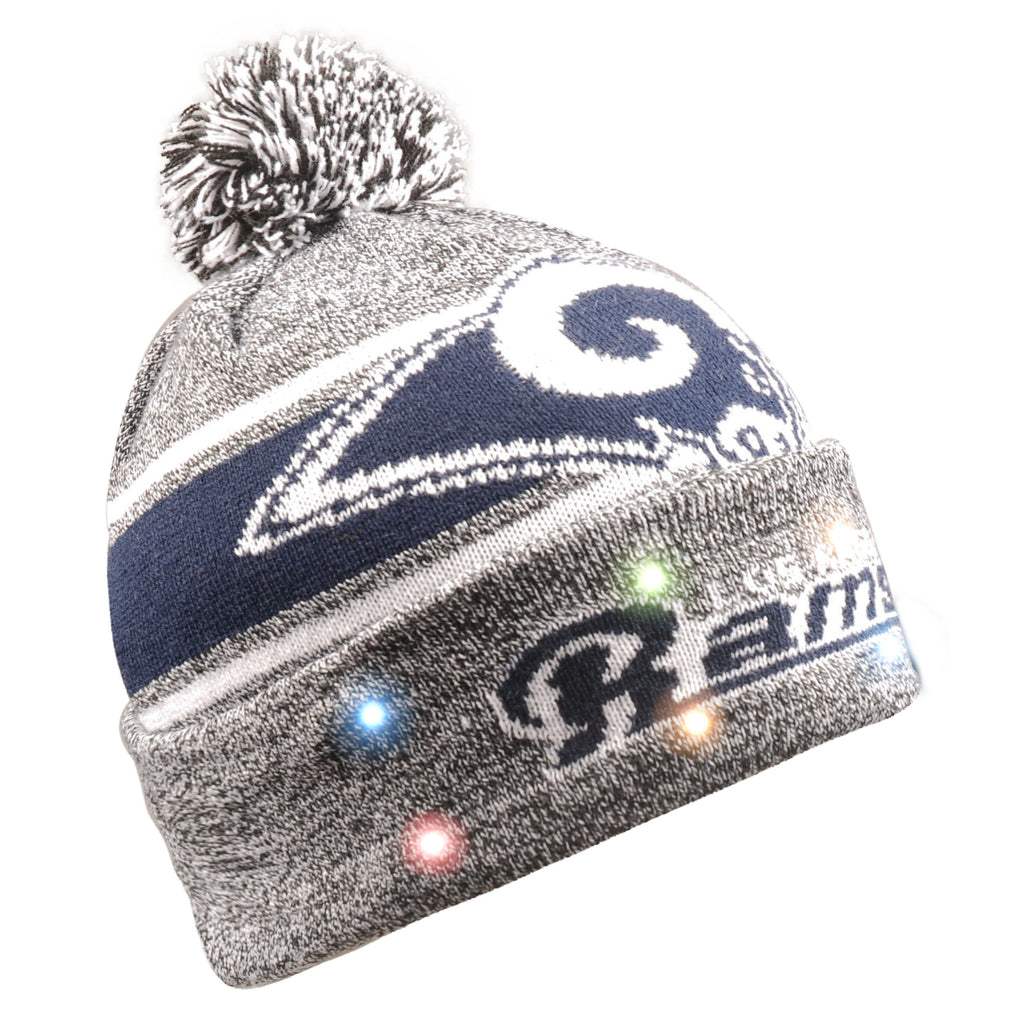 Los Angeles Rams Gray Stripe Beanie