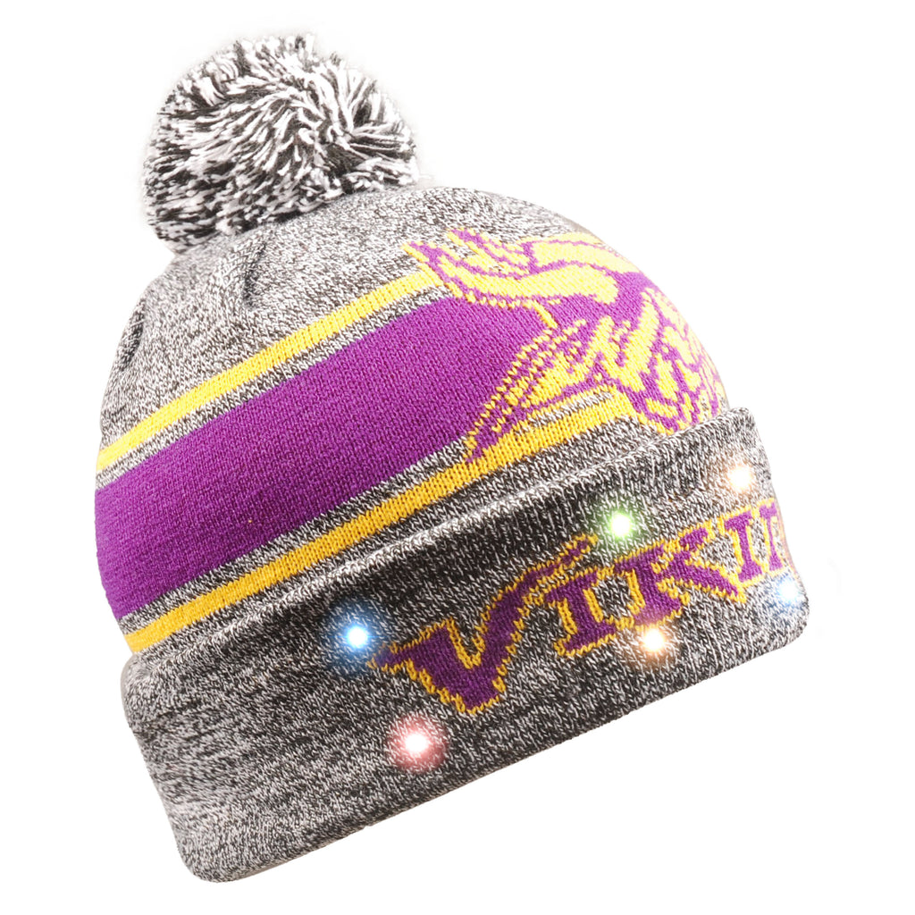 Minnesota Vikings Gray Stripe Beanie