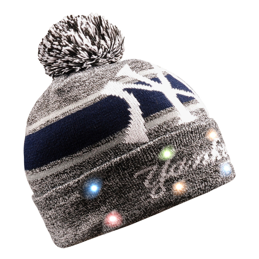 New York Yankees Gray Stripe Beanie