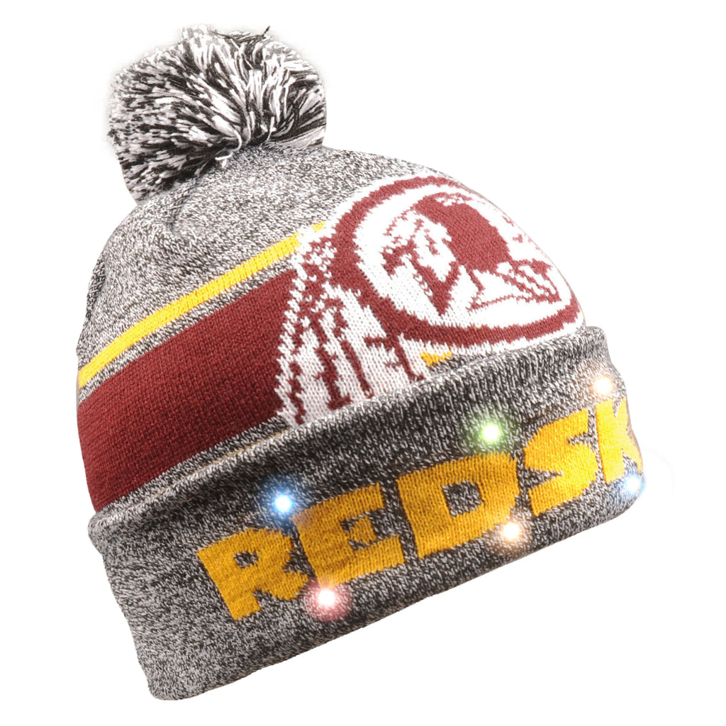Washington Redskins Gray Stripe Beanie