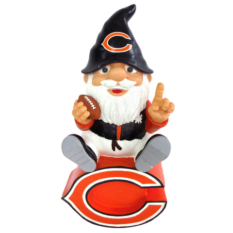 Chicago Bears Gnome Sitting on Logo