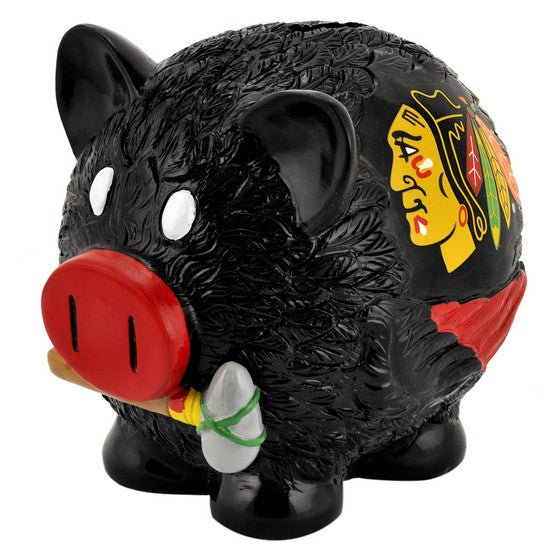 Chicago Blackhawks Lg Thematic Piggy Bank