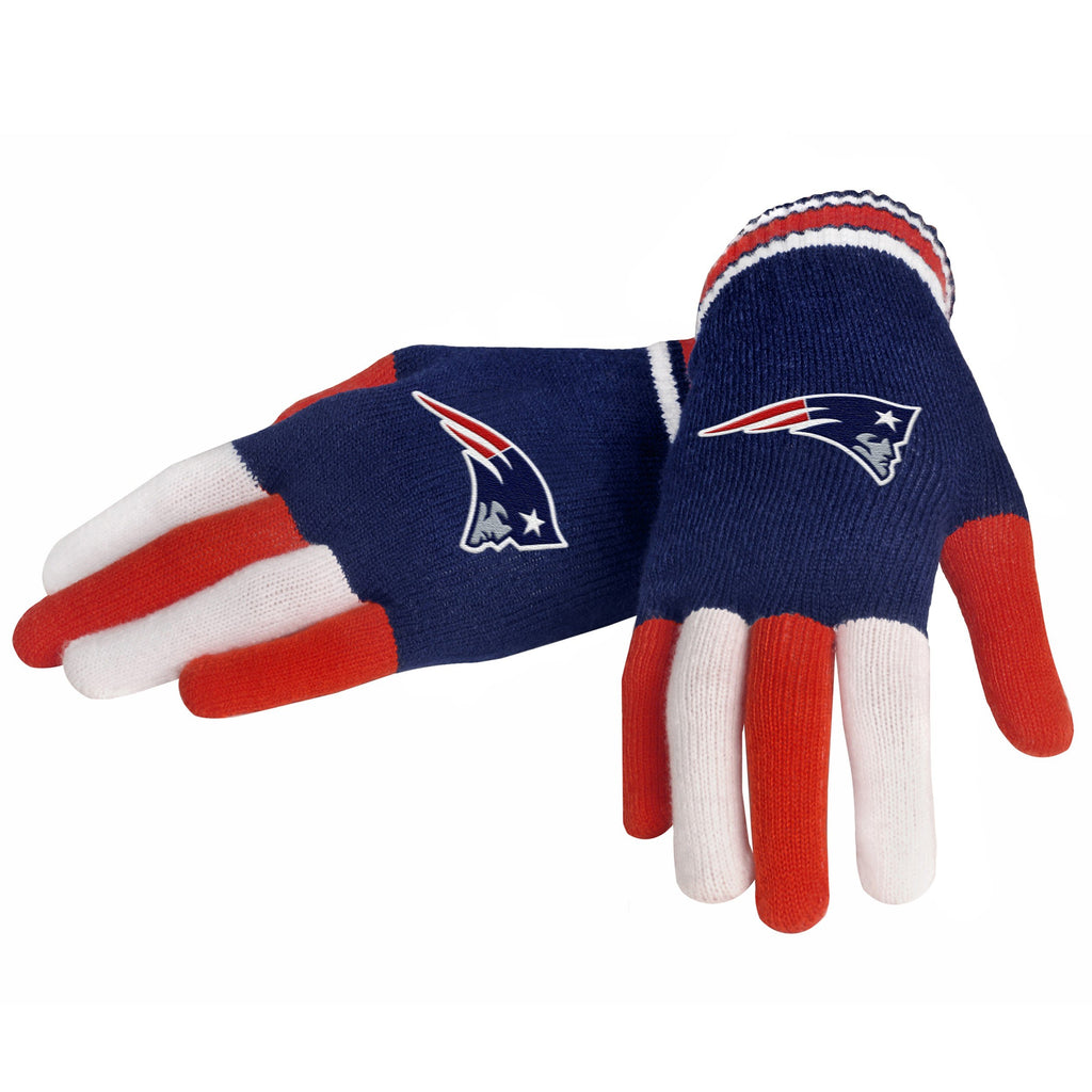 New England Patriots Multicolor Knit Gloves