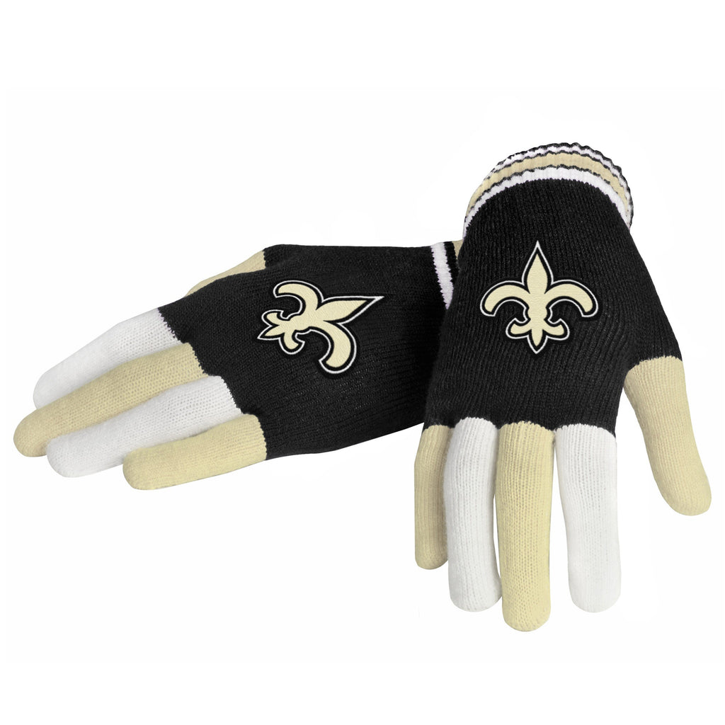 New Orleans Saints Multicolor Knit Gloves