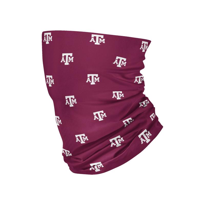 Texas A&M Aggies Mini Print Repeat Logo Gaiter Scarf