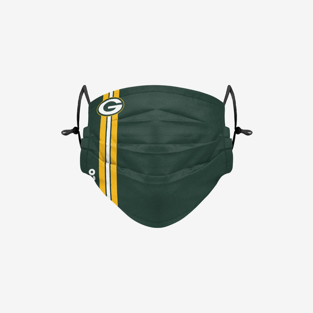 Green Bay Packers On-Field Sideline Team Stripe Adjustable Face Cover