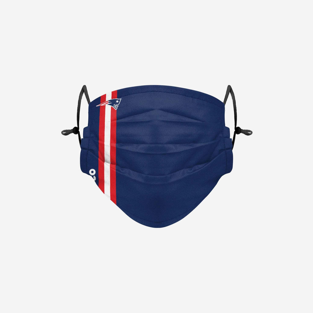 New England Patriots On-Field Sideline Team Stripe Adjustable Face Cover