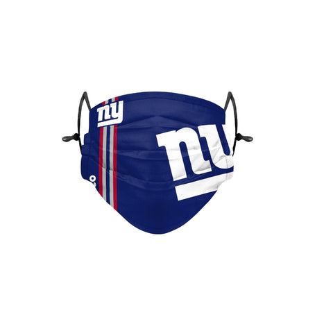 New York Giants On-Field Sideline Big Logo Adjustable Face Cover - Youth Size
