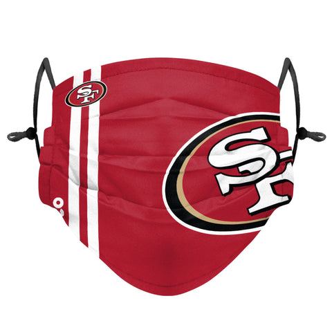 San Francisco 49ers On-Field Sideline Big Logo Adjustable Face Cover - Youth Size