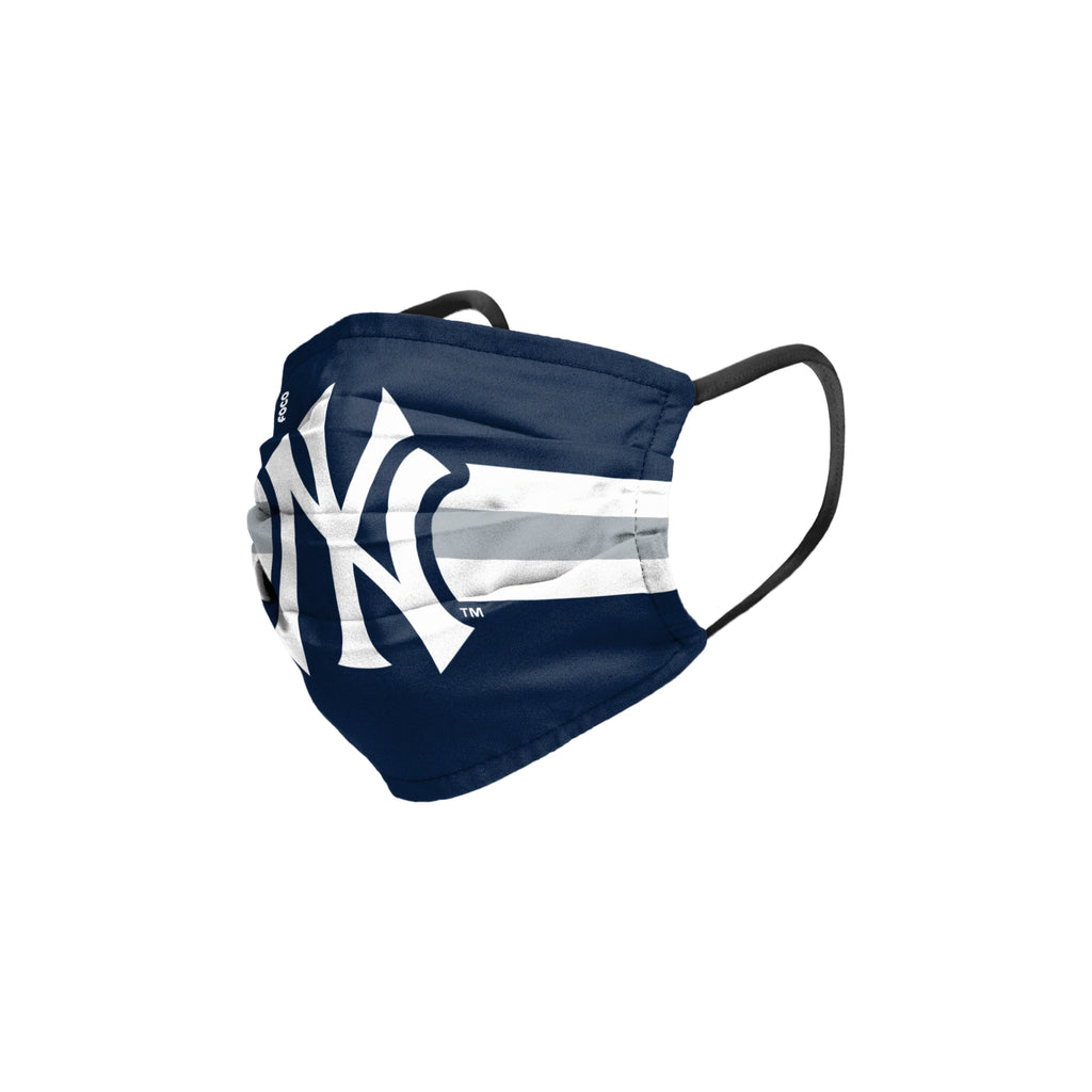 New York Yankees Stripe Big Logo Pleated Face Cover Mask