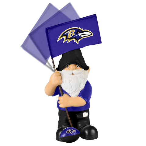 Baltimore Ravens Springy Flag Gnome