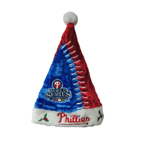 Philadelphia Phillies Fuzzy Santa Hat (Himo) World Series 2008