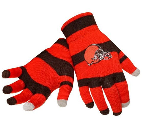 Cleveland Browns Stripe Knit Texting Glove