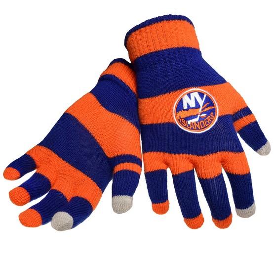 New York Islanders Stripe Knit Texting Glove
