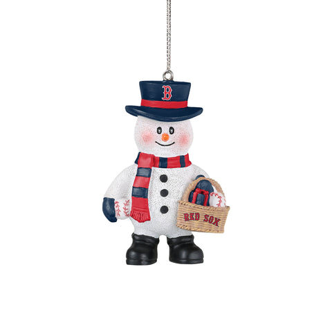 Boston Red Sox Snowman Basket Ornament