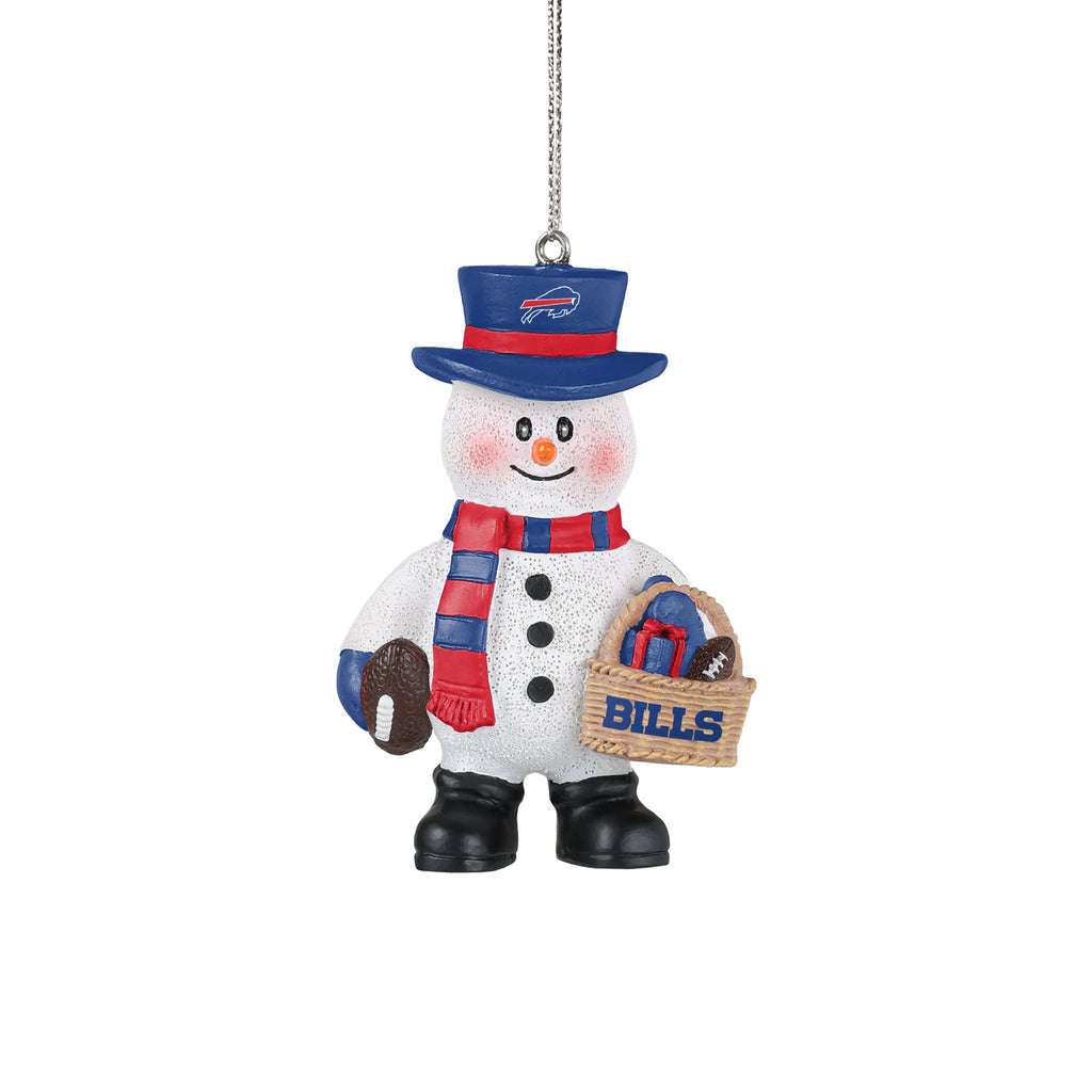 Buffalo Bills Snowman Basket Ornament
