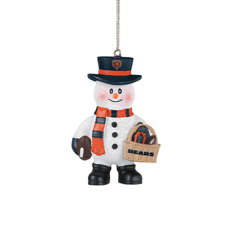 Chicago Bears Snowman Basket Ornament