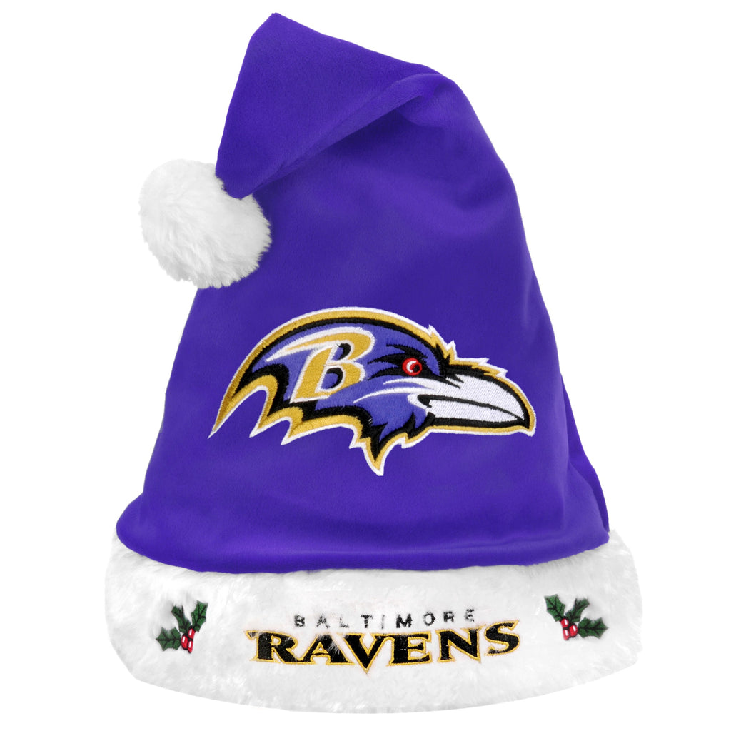 Baltimore Ravens Solid Santa Hat