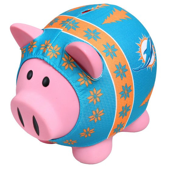 Miami Dolphins Sweater Pig Bank