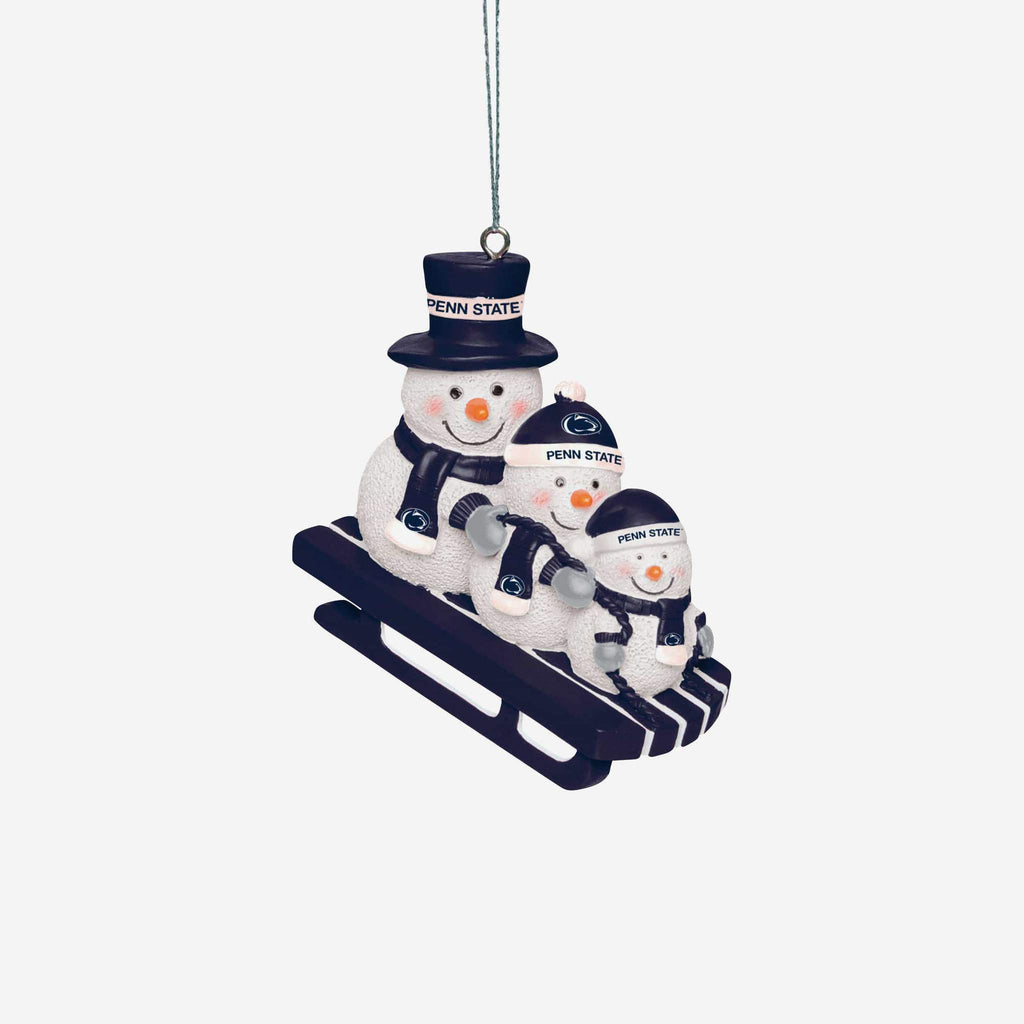 Penn State Nittany Lions Snowmen Sledding Ornament