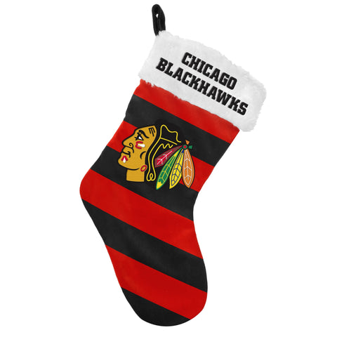 Chicago Blackhawks Striped Stocking