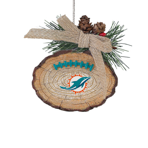 Miami Dolphins Ball Stump Ornament