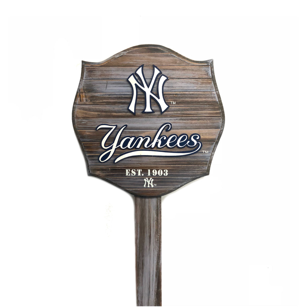 New York Yankees Stake Wood Sign