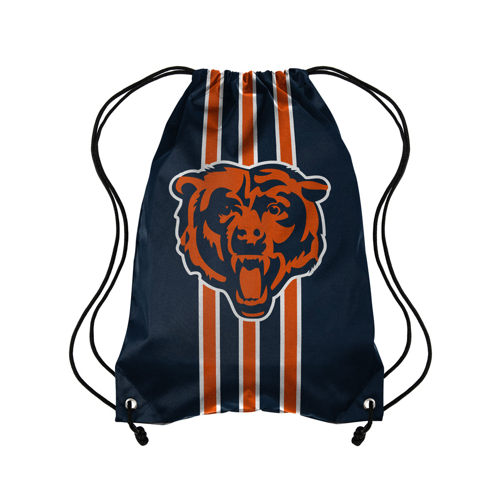 Chicago Bears Team Stripe Drawstring Backpack