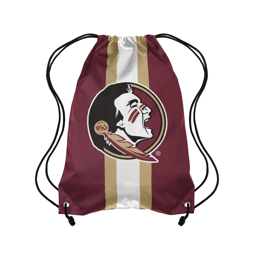 Florida State Seminoles Team Stripe Drawstring Backpack