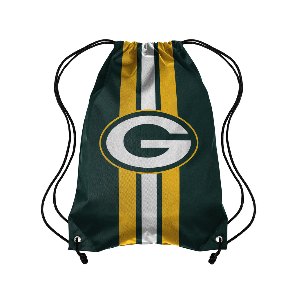 Green Bay Packers Team Stripe Drawstring Backpack